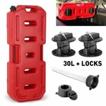 30L Fuel Tank Can Gas Oil Petrol Container Pack W/lock Mounts For Atv Utv Suv. Fixed Price $119.69.