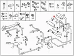 Genuine Mercedes A208 C208 S202 W202 C-class Hose 2024760227. Fixed Price $28.54.