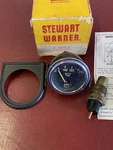 Stewart Warner 1/16" Water Temp Gauge Unit With Ac 248-MX Sender Nos. Fixed Price $164.99.