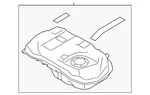 Genuine Mitsubishi Fuel Tank Assembly 1700B140. Fixed Price $1054.09.