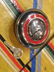 1935-49 Packard Jr. 39-49 Su. Script Red Ring Locking Gas/fuel Cap. X.. Fixed Price $109.99.