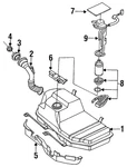 Genuine Nissan Fuel Tank 17202-53F56. Fixed Price $1424.06.