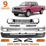 Front Bumper Chrome Steel & Grille Assembly Kit For 1995-1997 Toyota Tacoma. Fixed Price $488.43.