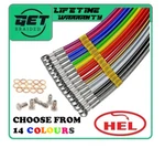Hel Braided Stainless Brake Hoses Lines For Suzuki RM80 1986-2003. Fixed Price $45.61.