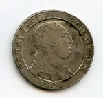 Italy 1805 Naples & Sicily King Ferdinando Iv, 120 Grana Toned Choice Vf+xf.. Fixed Price $260.00.