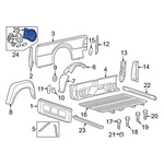 Ford Expedition 2003-2017 YL3Z9927936B Rear Fuel Filler Housing. Fixed Price $50.43.