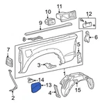 For Toyota Tacoma 2005-2015 7730504905 Rear Fuel Filler Door. Fixed Price $54.23.