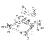 For Chrysler Pacifica 2017-2023 Mopar 68188235AF Front Suspension Cradle. Fixed Price $910.28.