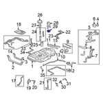 For Honda Pilot 2003-2004 17574S0XA01 Fuel Pump Tank Seal. Fixed Price $108.56.