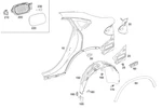Genuine Mercedes-benz Tank Filler Recess 253-630-56-02. Fixed Price $127.18.