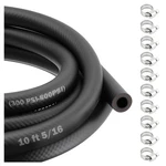 5/16 Fuel Line Hose With 10 Steel Inch Id, 0.54 Od, Black. Fixed Price $19.67.
