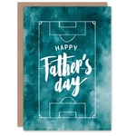 Father's Day Card For Dad Football Pitch Design Greeting Blank Inside. Fixed Price $6.49.
