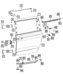 Genuine Mopar Fuel Filler Door Kit 4717295AE. Fixed Price $19.62.