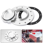 Billet Fuel Cell Cap Assemblies 12 Bolt 5.343IN. Holes Clear Anodized Sl. Fixed Price $24.59.