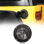 Black Fuel Filler Door Gas Hatch Tank Cap Cover For Jeep Wrangler Tj 1997-2006. Fixed Price $34.69.