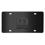 Mopar Logo 3D Gray Carbon Fiber Pattern Stainless Steel License Plate. Fixed Price $48.99.