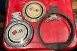 Corvette Gas Door Assembly W/ 2 Emblems ( N ). Fixed Price $45.00.