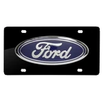 Ford Trucks Size 3D Logo Black Stainless Steel License Plate, Made Usa. Fixed Price $60.99.