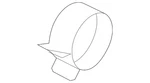 Genuine Mazda Fuel Filler Hose Clamp EG21-42-239. Fixed Price $5.47.