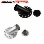 Billet Aluminum Fuel Cell Fast Filler Neck 45 Degree 12 Bolt Flange Blk/sil. Fixed Price $38.00.