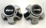 Jeep Laredo Chrome Rear Wheel Center Caps CJ5 CJ7 CJ8 Amc Back. Fixed Price $94.99.