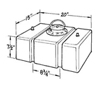 Jaz Products 200-008-01 Fuel Cell Circle Track Gal In Wide X 15. Fixed Price $266.02.